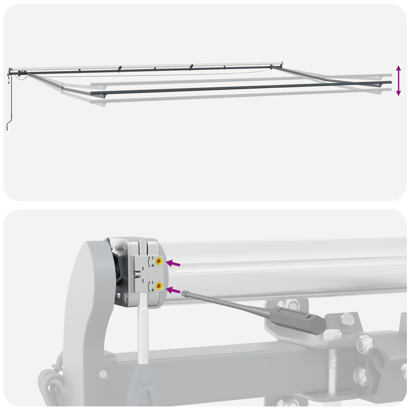 Tkanina za tende s Zelena i bijela 600 × 300 cm Poliester