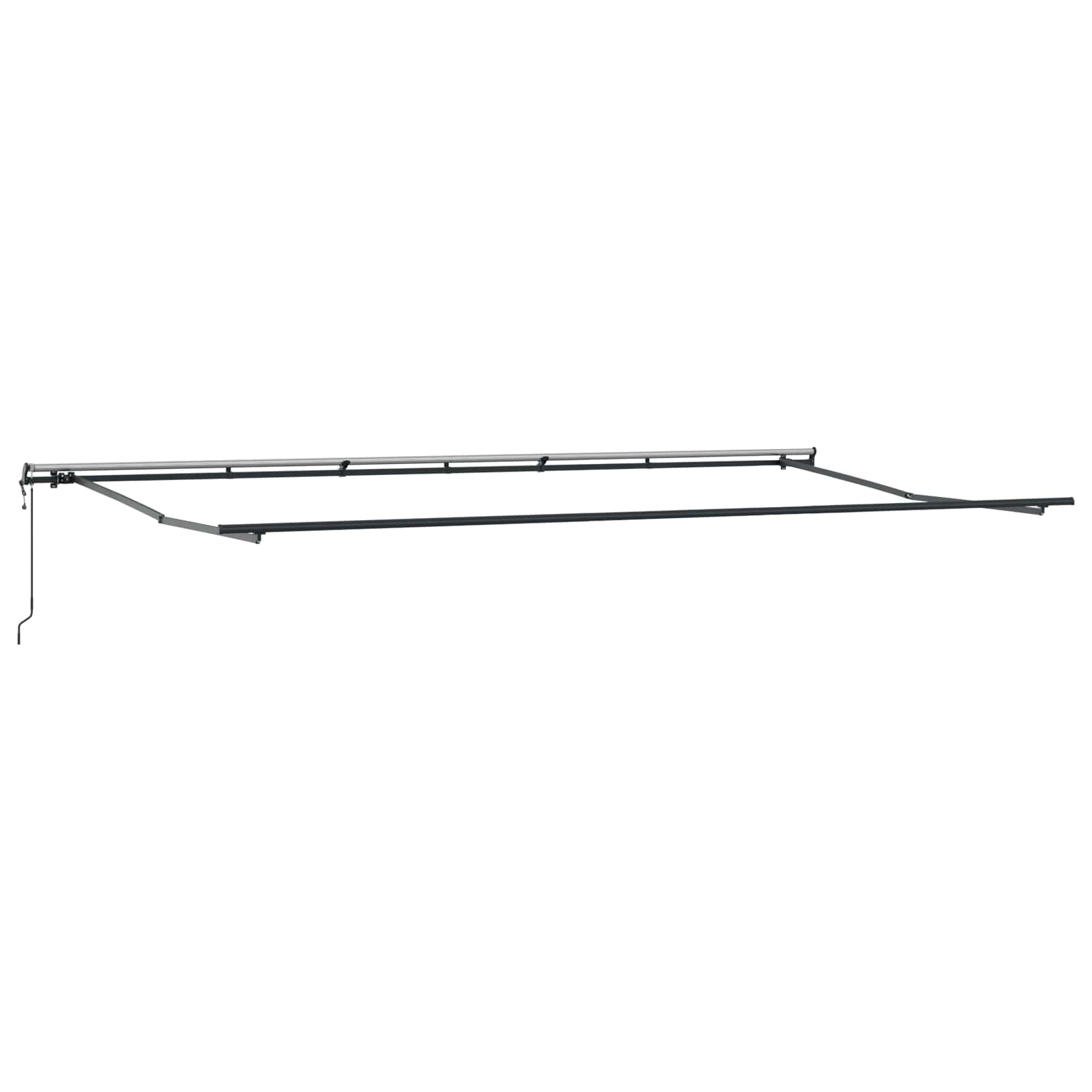 Skrovita tenda narančasta i smeđa 600 × 350 cm