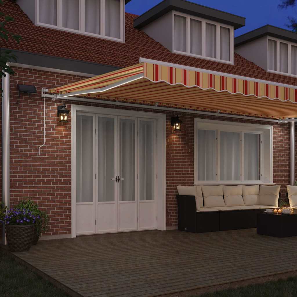 Povlačivi tende Žuta i narančasta 600 × 350 cm