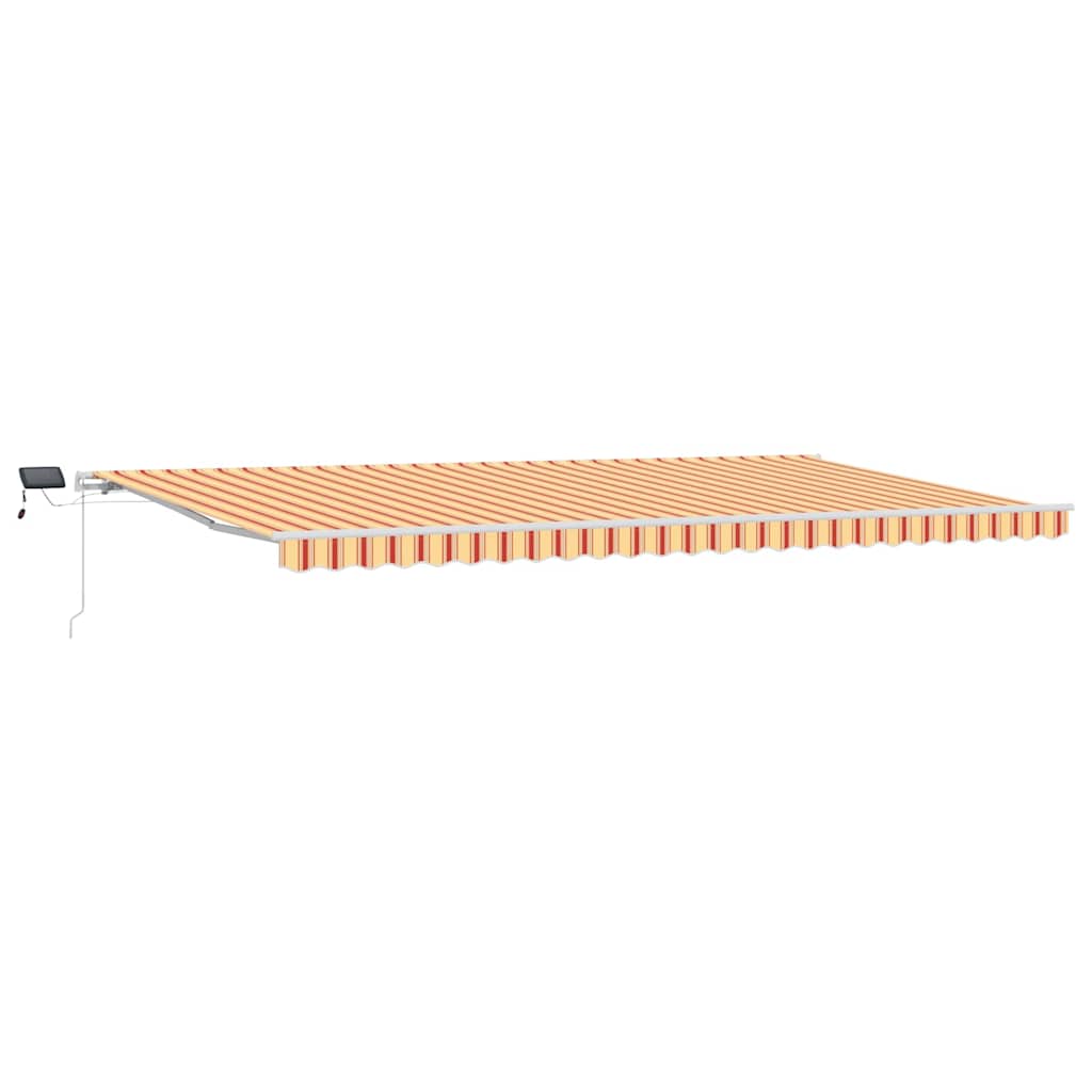 Skrovita tenda Žuta i narančasta 600 × 350 cm Tkanina i čelik