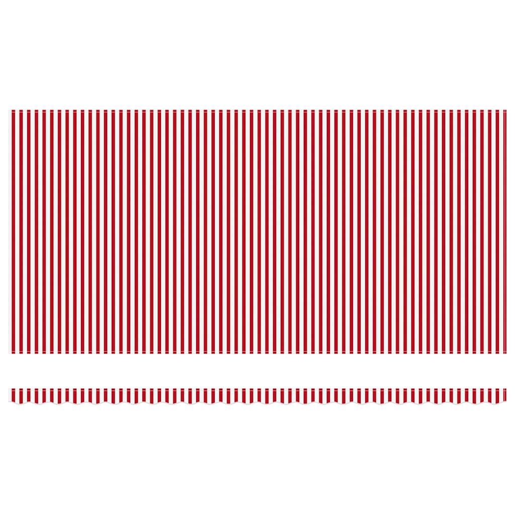 Povlačivi tende Crvena i bijela 600 × 350 cm Tkanina i Aluminij