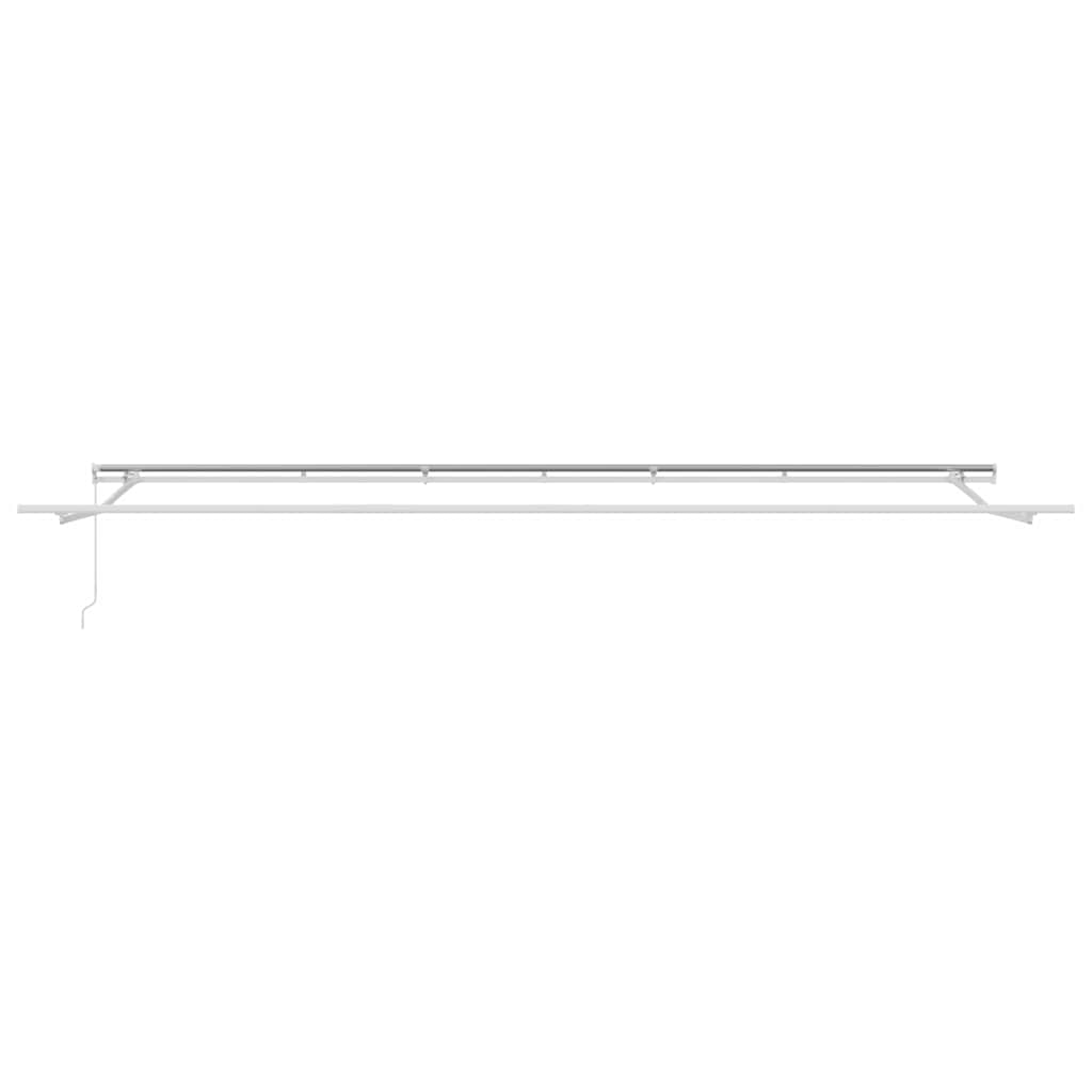 Skrovita tenda Šareni 600 × 350 cm Poliester i aluminij