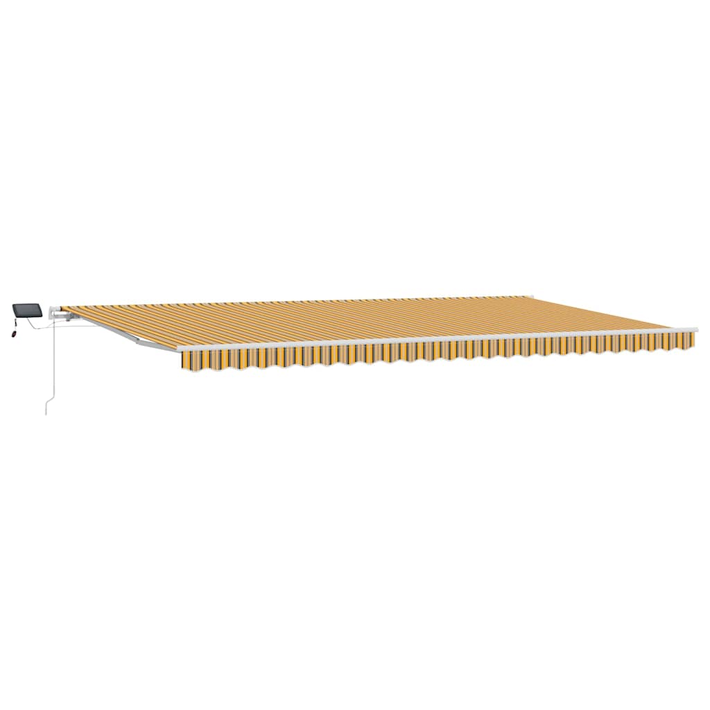 Skrovita tenda Šareni 600 × 350 cm Tkanina i čelik