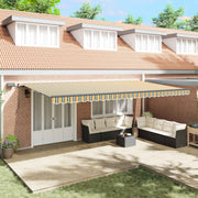 Skrovita tenda S LED lampica Zelena i žuta 600 ×350 cm tkanina
