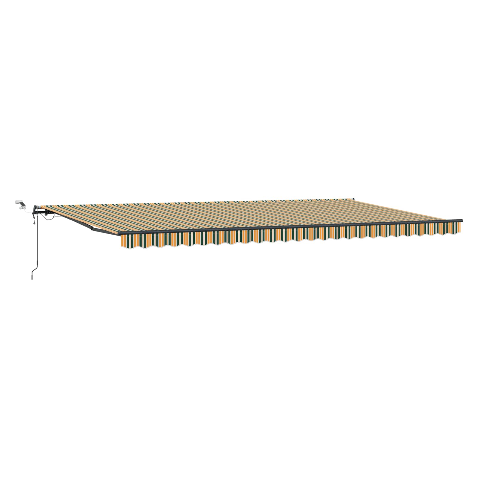 Tkanina za tende s Zelena i žuta 600 × 350 cm Poliester