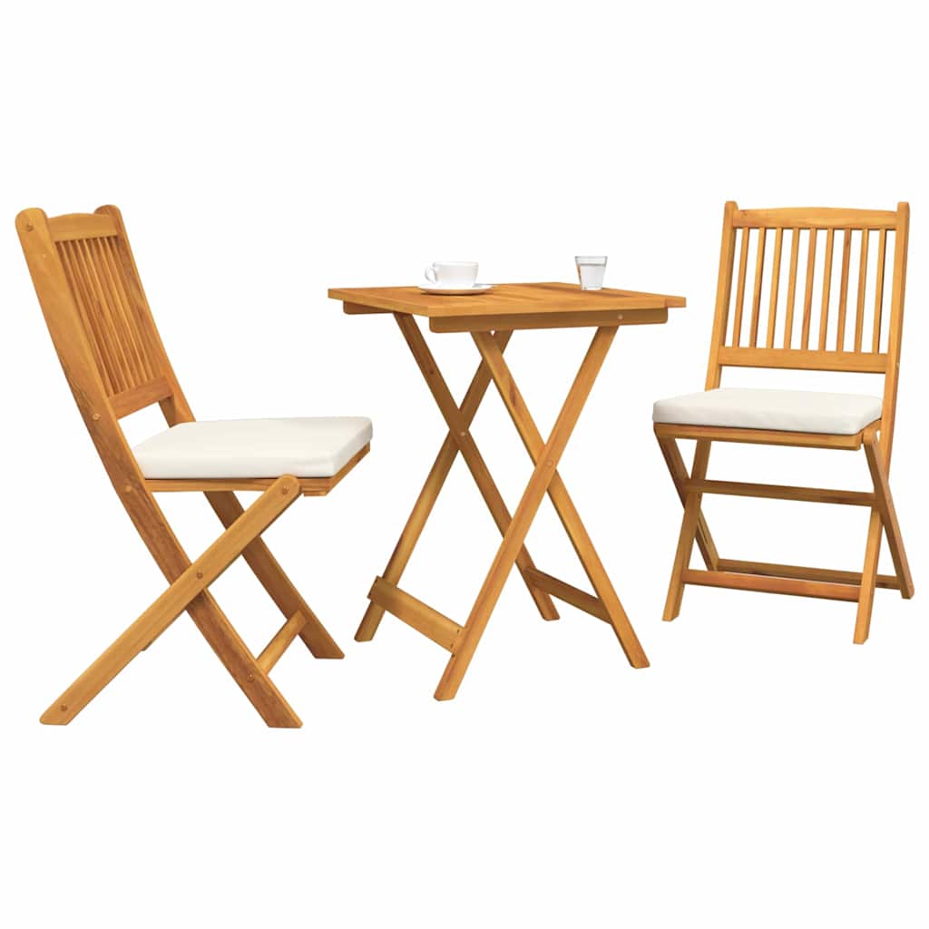 Bistro set za vrt 3 pcs Smeđa Čvrsto drvo akacije