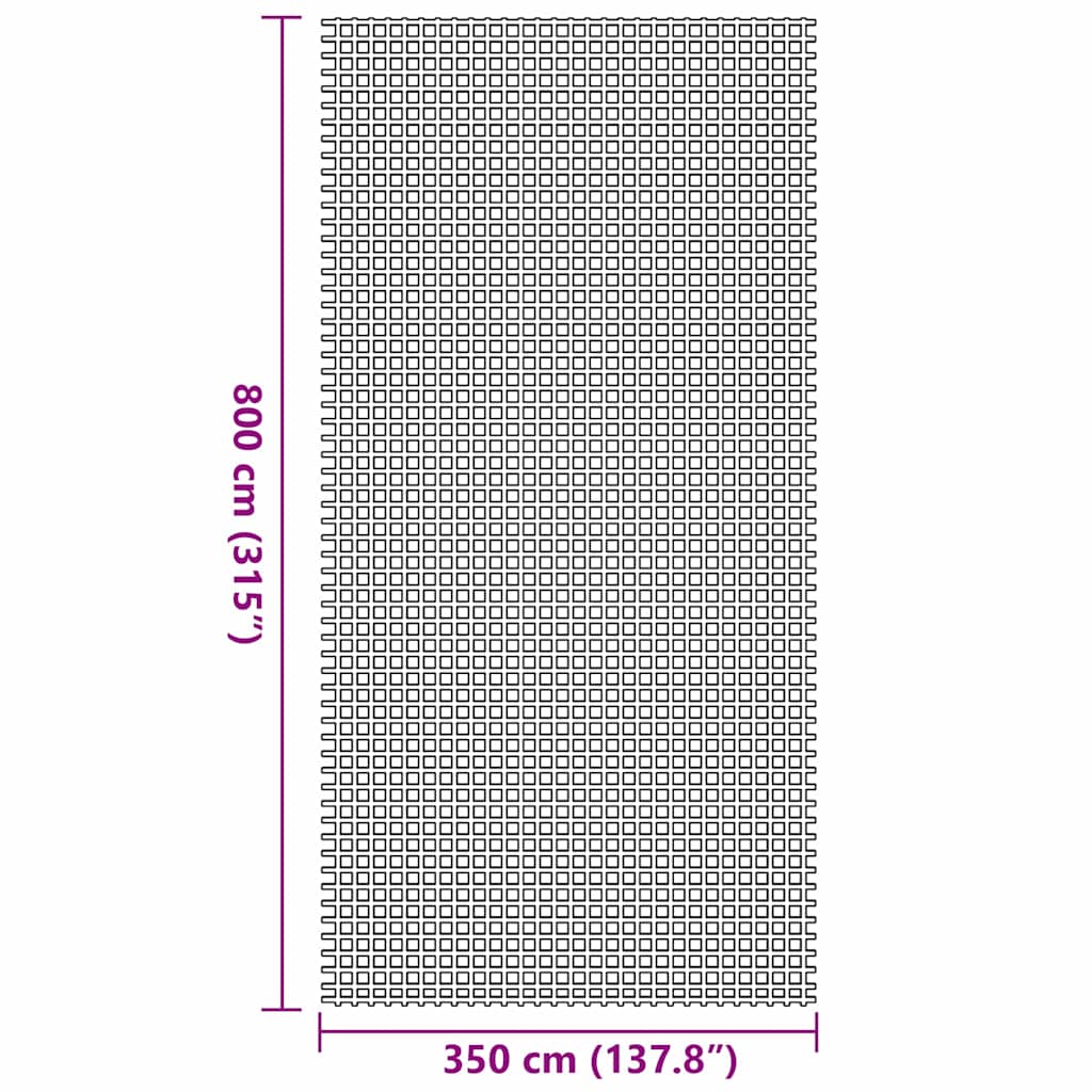 Teppi za šator Plava 800 x 350 cm Poliester