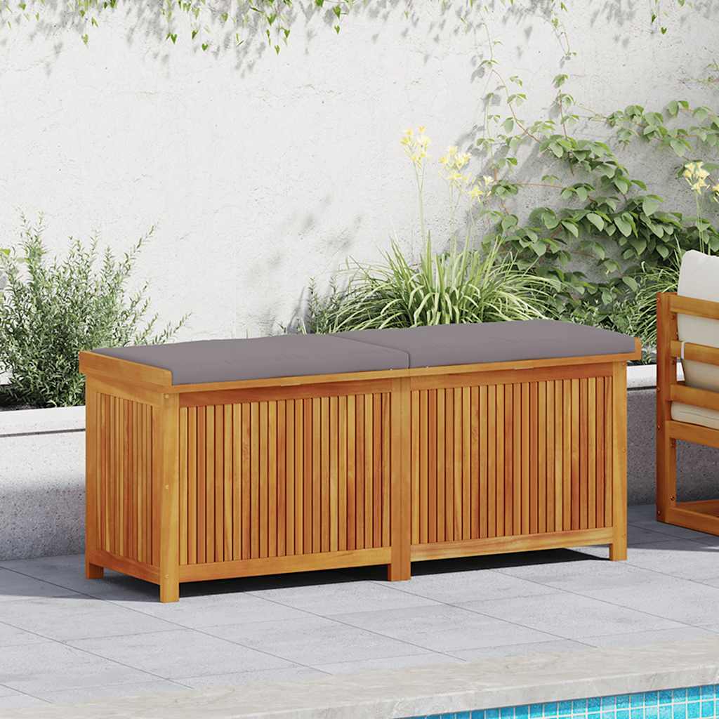 Vanjska kutija za jastuke 150x50x60,5 cm masivno drvo bagrema