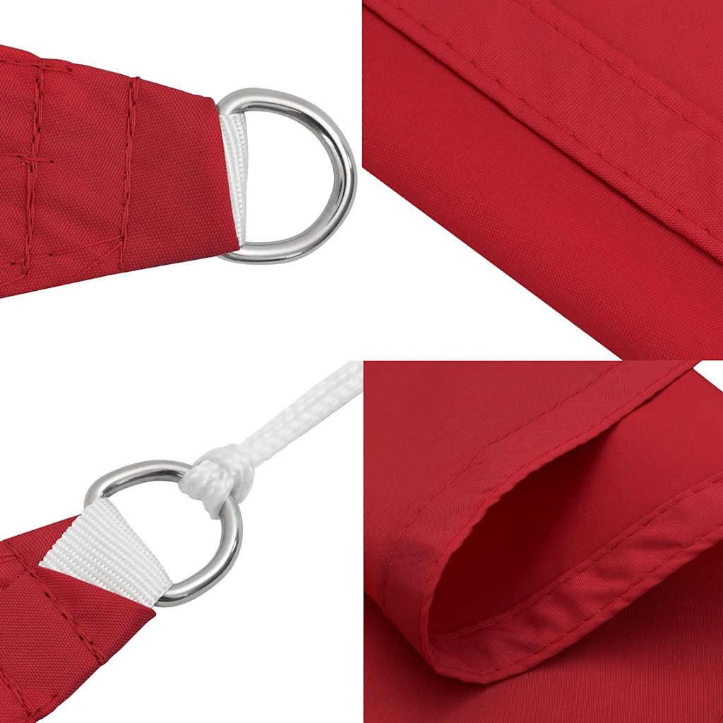 Sjenilo za sunce crveno 2x2x2 m 100% poliester oxford