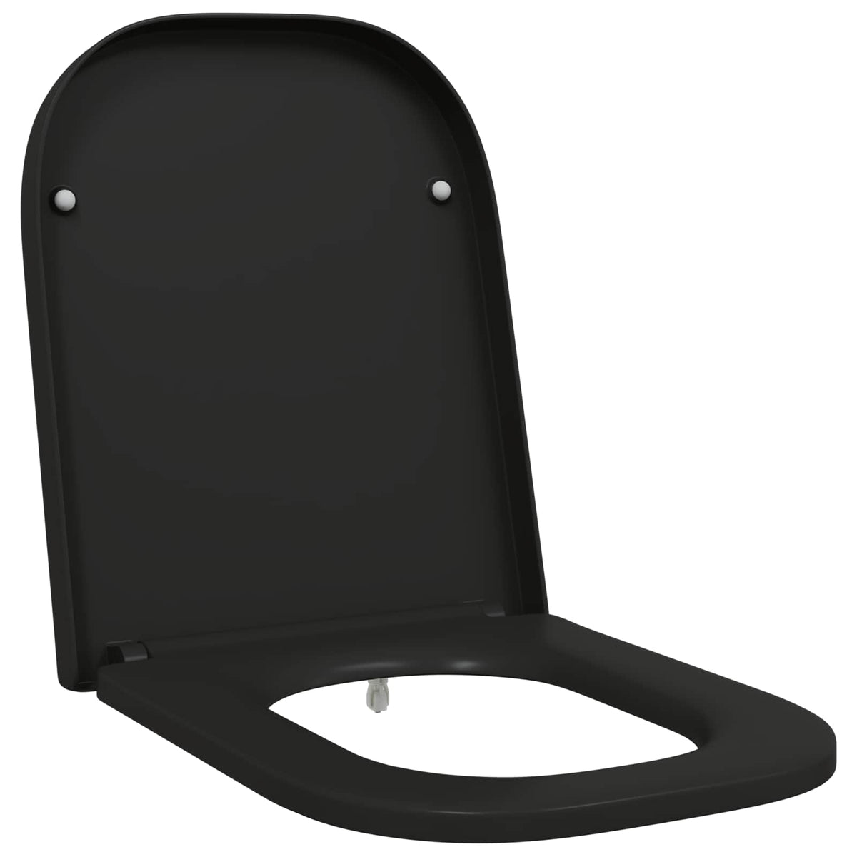 WC daska Crna 47,5 x 35 x 3,6 cm Duroplast