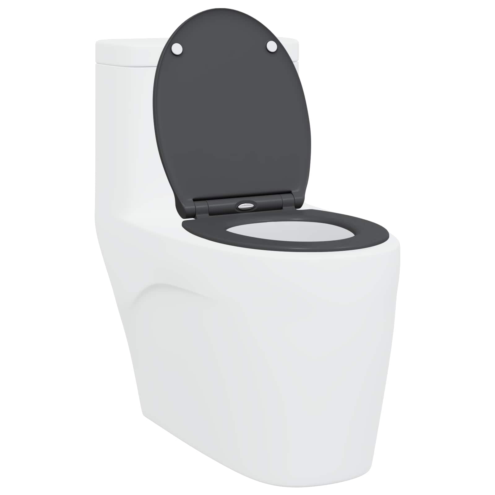 WC daska Antracit 47 x 37,5 x 3,8 cm Duroplast