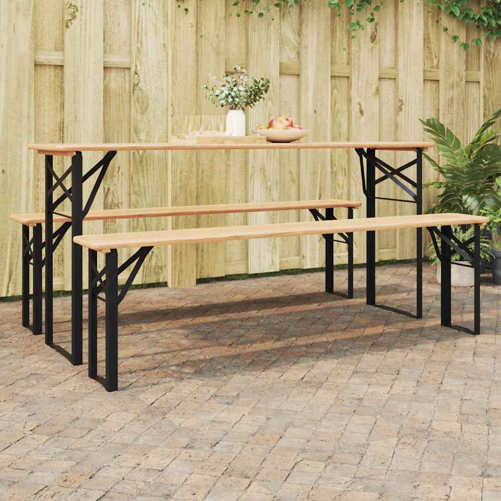 Noga za Pivski Stol 2 pcs Crna 39 x 3 x 75 cm