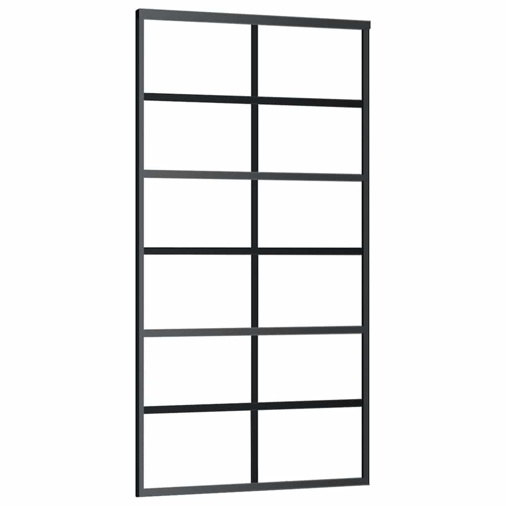 Klizna vrata s okovom 102x205 cm ESG staklo i aluminij