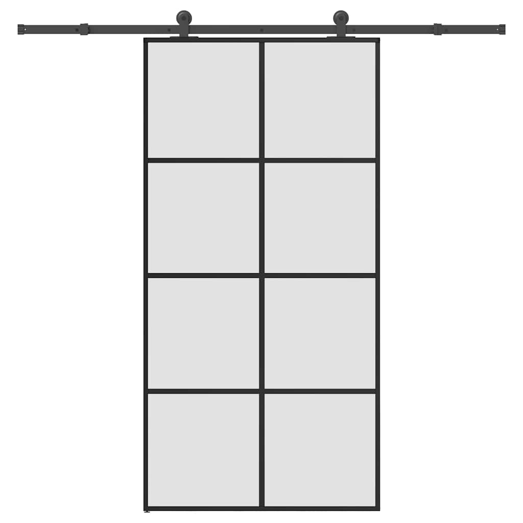 Klizna vrata s priborom 102,5x205 cm od stakla ESG i aluminija