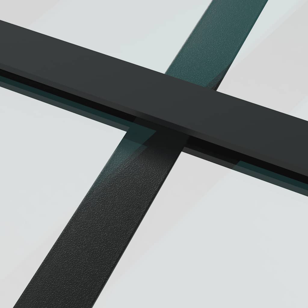 Klizna vrata s priborom 76 x 205 cm od ESG stakla i aluminija