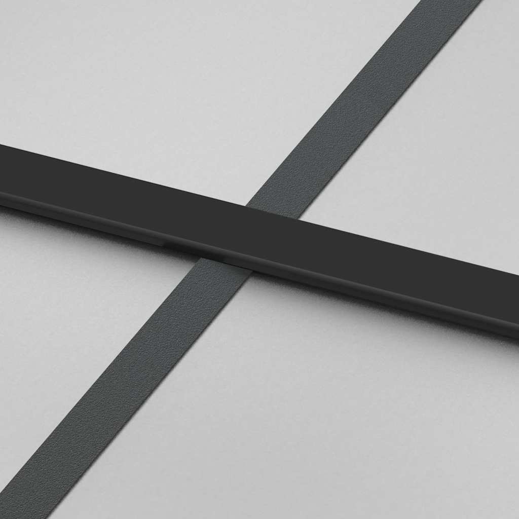 Klizna vrata s priborom 76 x 205 cm kaljeno staklo i aluminij