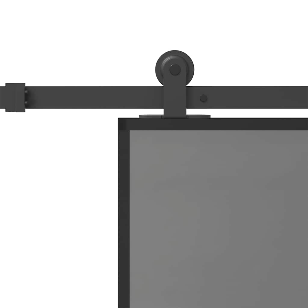 Klizna vrata s priborom 76 x 205 cm kaljeno staklo i aluminij