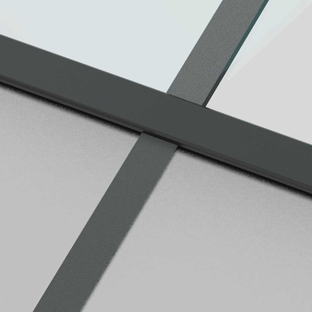 Klizna vrata s priborom 76 x 205 cm kaljeno staklo i aluminij