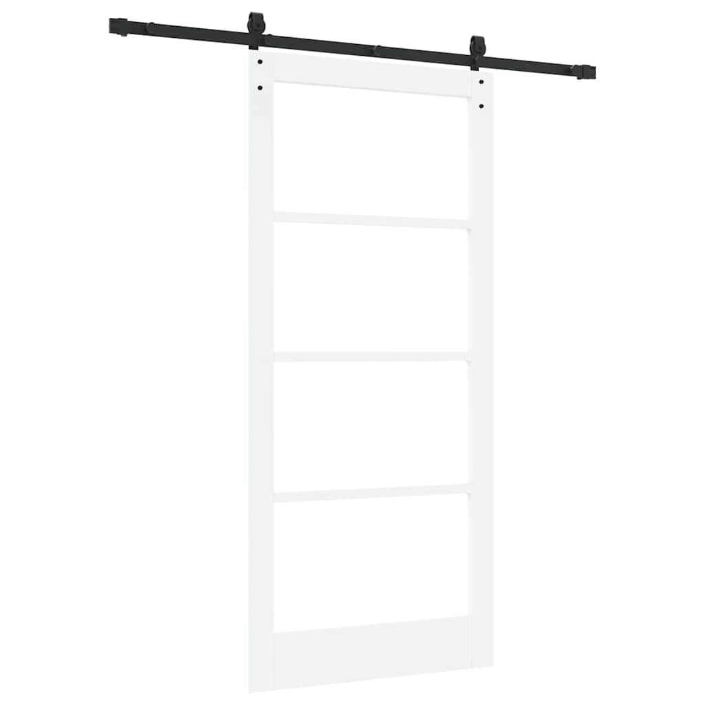 Klizna vrata ORKDAL Bijela i crna 93 x 202 cm