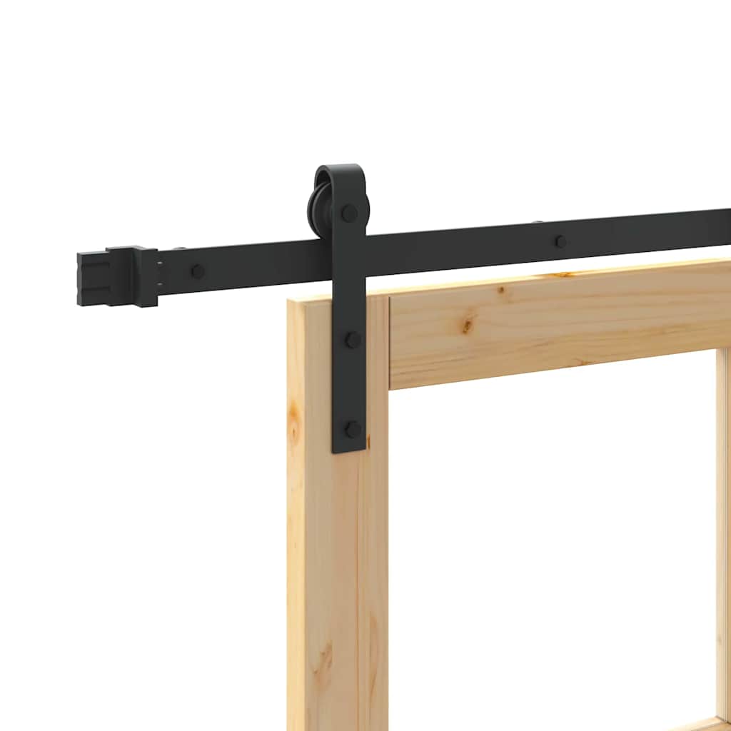 Klizna vrata ORKDAL Prirodna i crna 93 x 211 cm