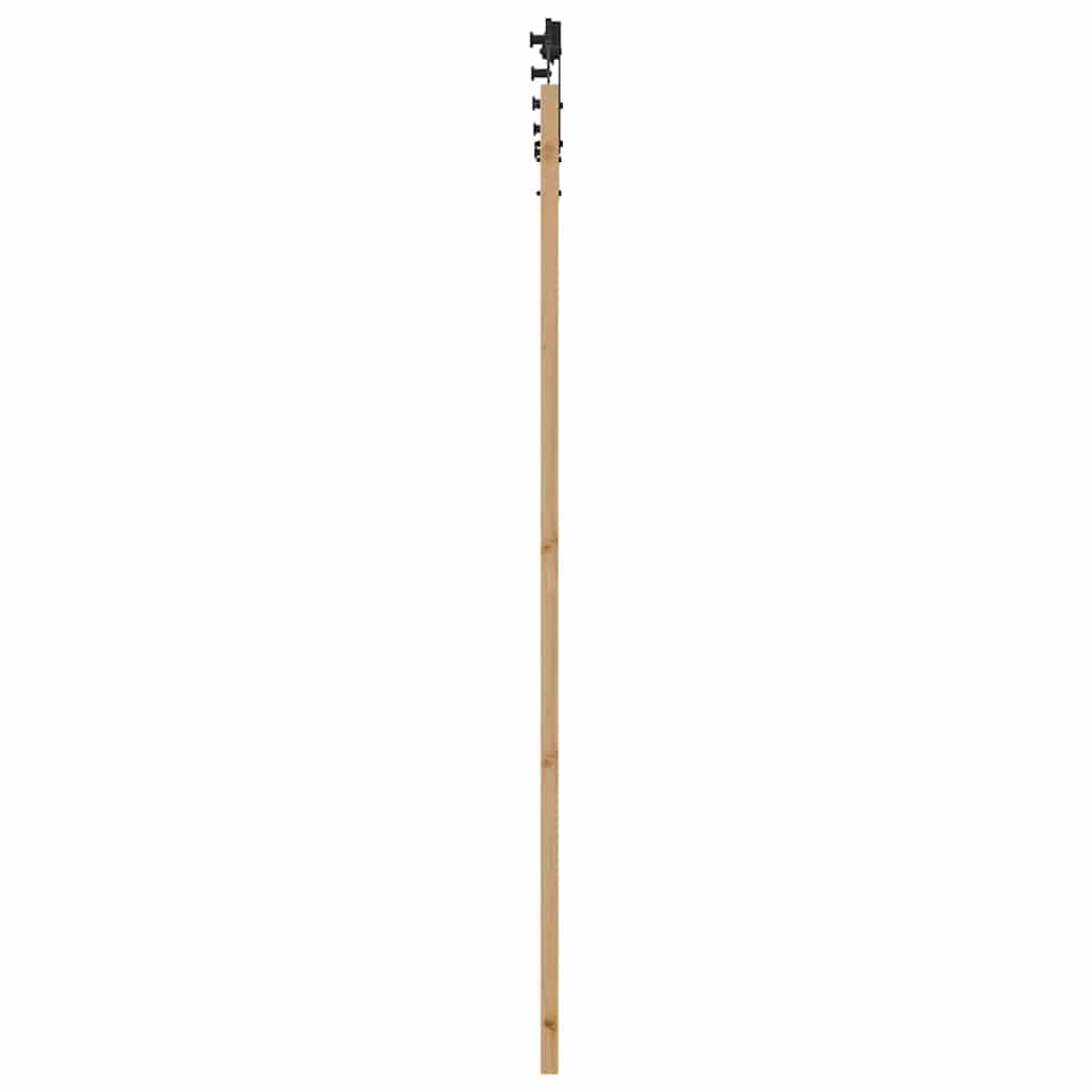 Klizna vrata ORKDAL Prirodna i crna 93 x 211 cm