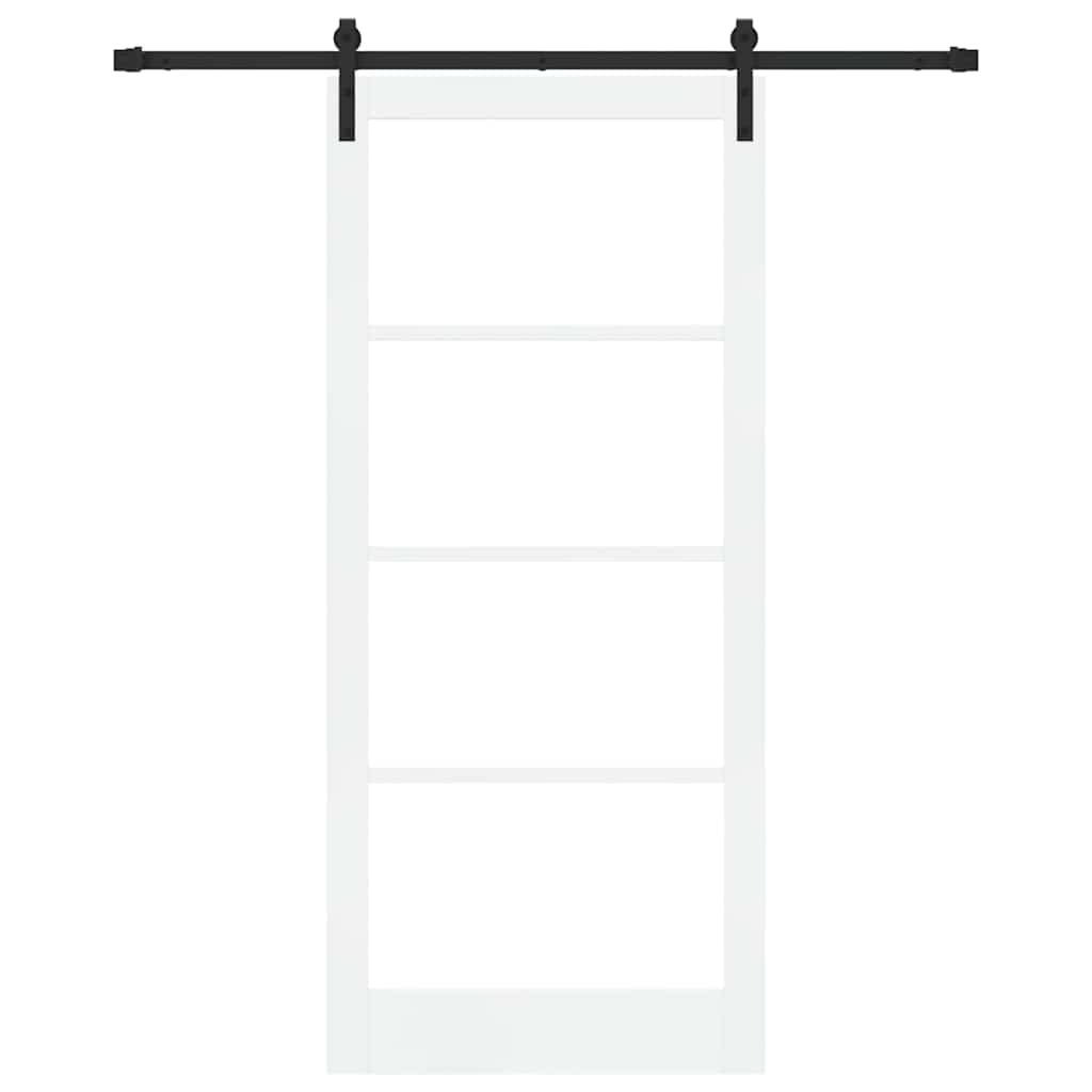 Klizna vrata ORKDAL Bijela i crna 93 x 211 cm