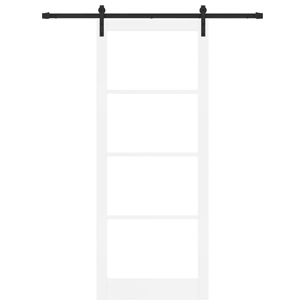 Klizna vrata ORKDAL Bijela i crna 93 x 232 cm