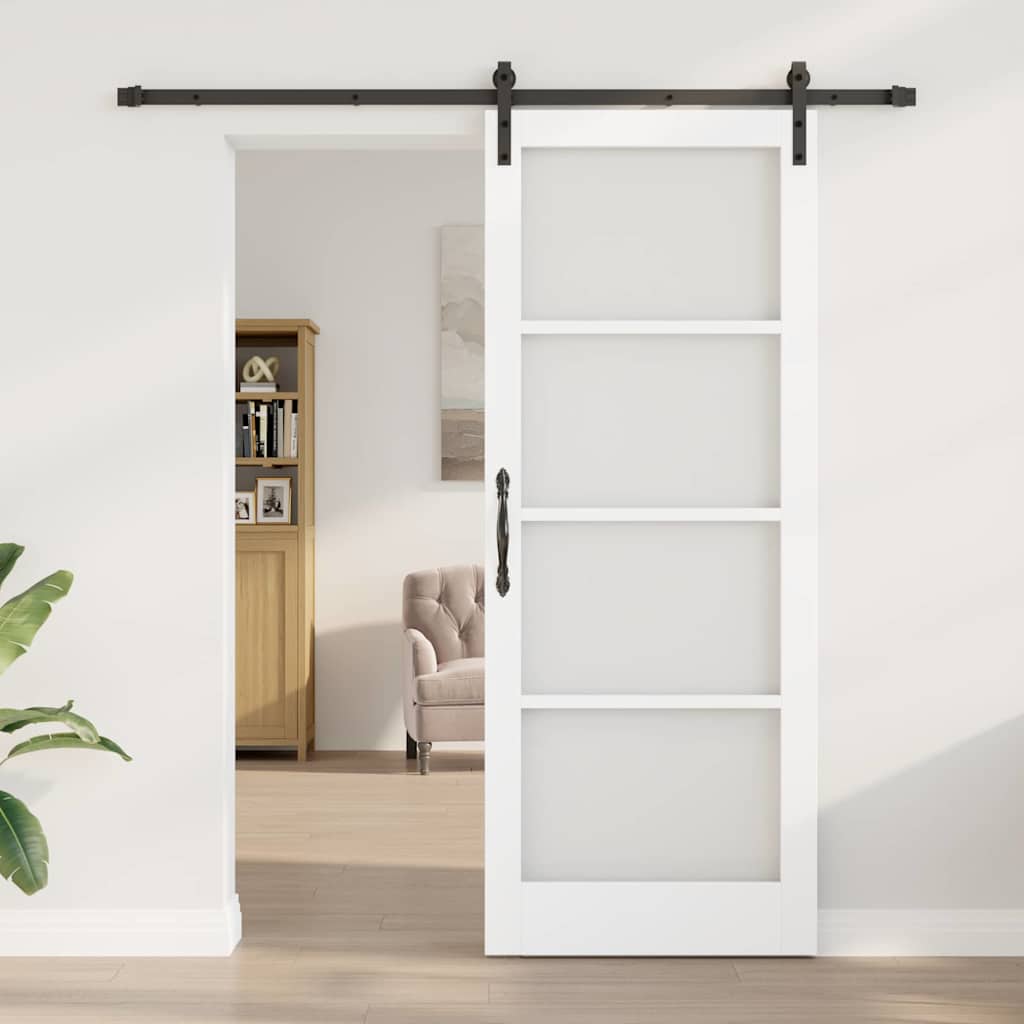 Klizna vrata ORKDAL Bijela i crna 83 x 211 cm
