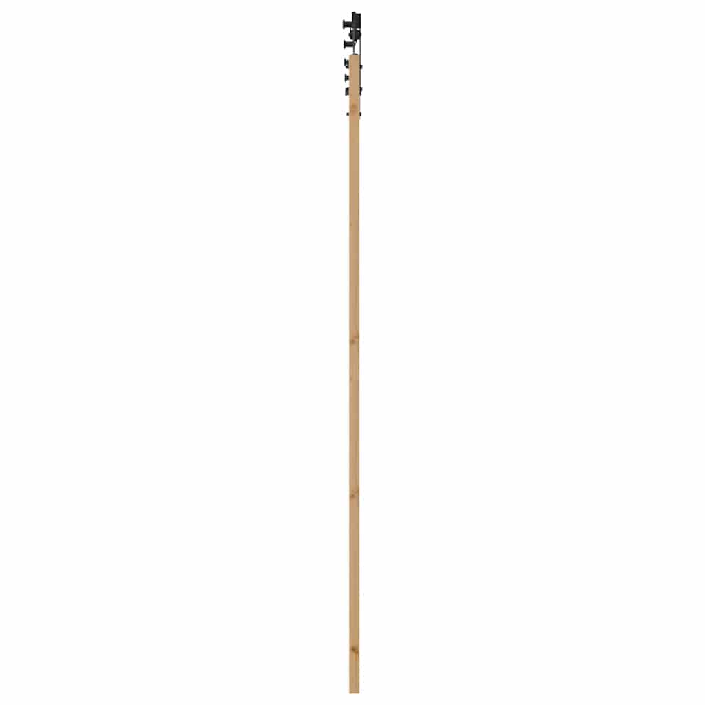Klizna vrata ORKDAL Prirodna i crna 93 x 232 cm