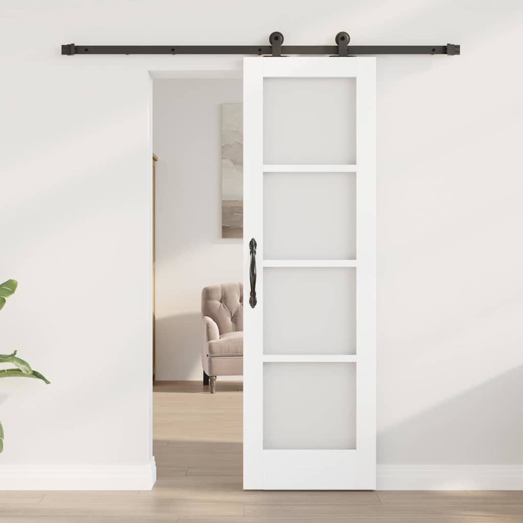 Klizna vrata ORKDAL 61 x 198,5 cm Masivna borovina i staklo