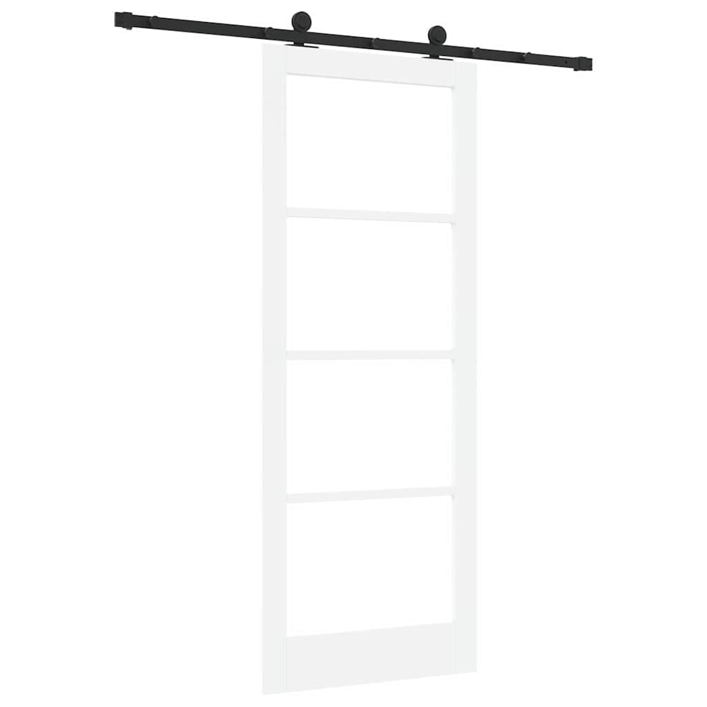 Klizna vrata ORKDAL 83 x 211 cm Masivna borovina i staklo