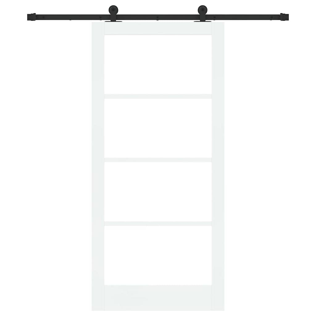Klizna vrata ORKDAL 93 x 202 cm Masivna borovina i staklo