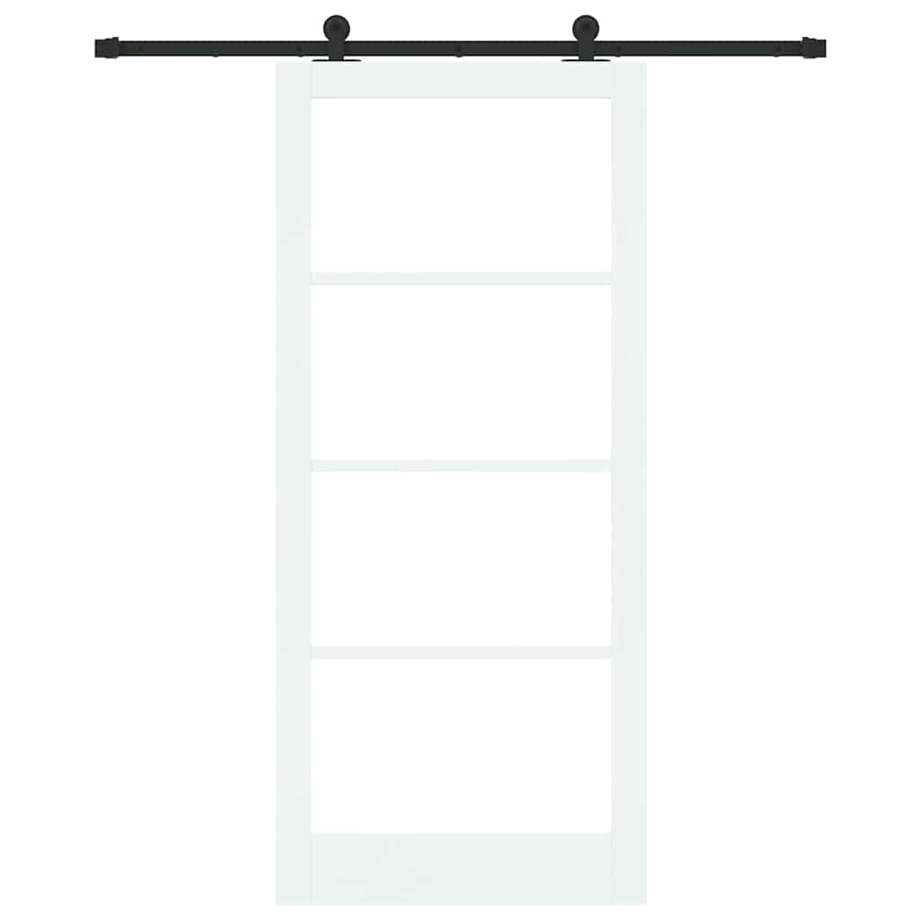 Klizna vrata ORKDAL 93 x 211 cm Masivna borovina i staklo