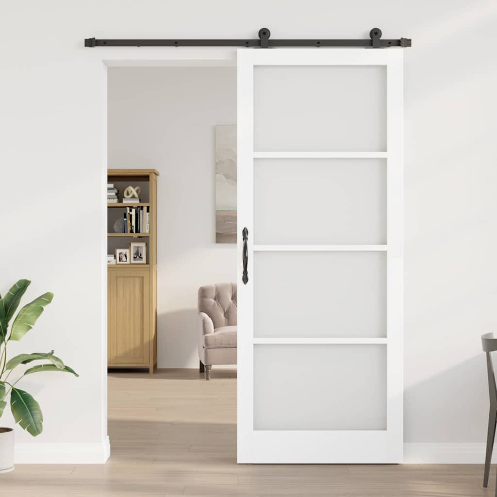 Klizna vrata ORKDAL Bijela i crna 93 x 232 cm