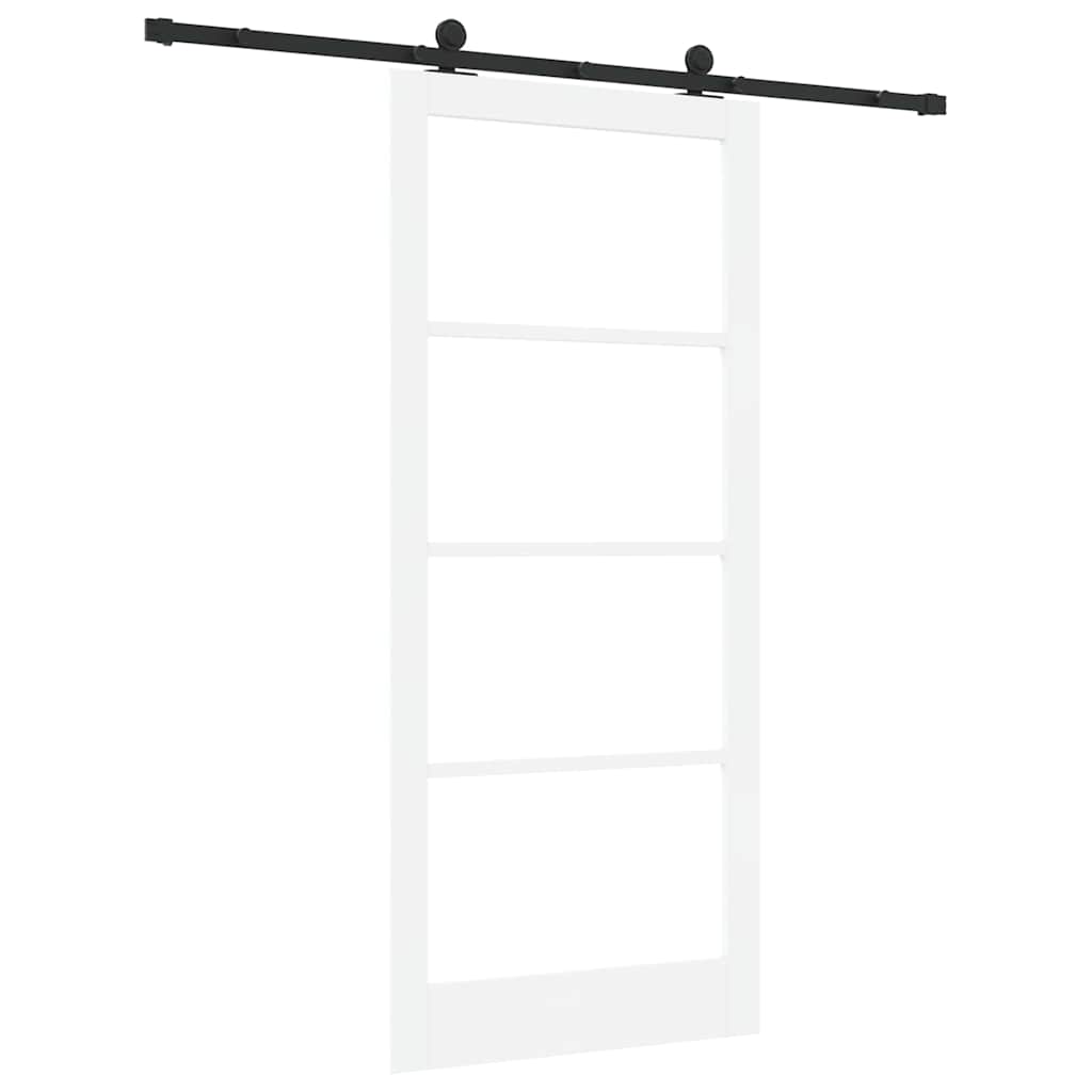 Klizna vrata ORKDAL Bijela i crna 93 x 211 cm