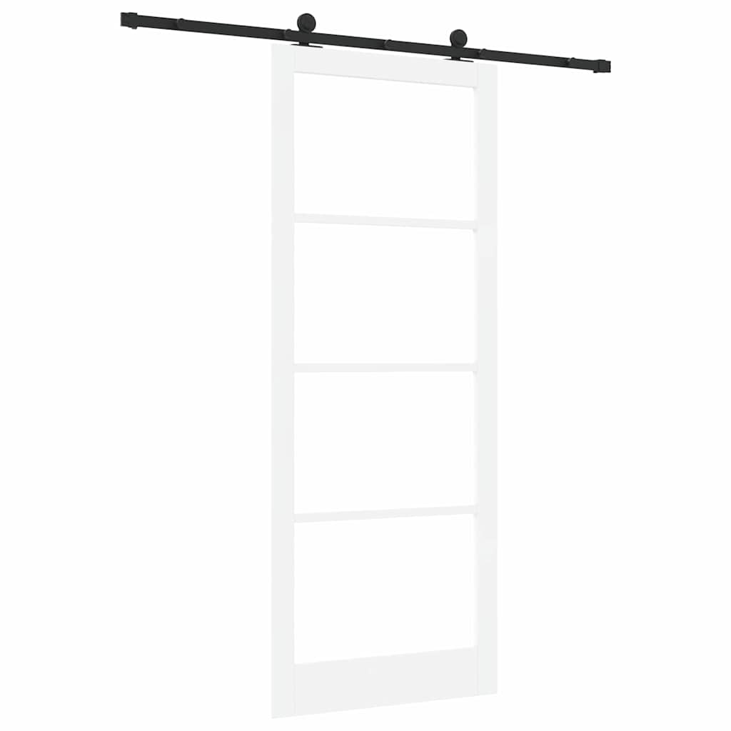 Klizna vrata ORKDAL Bijela i crna 93 x 232 cm