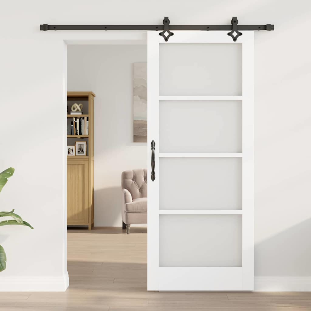 Klizna vrata ORKDAL Bijela i crna 83 x 202 cm
