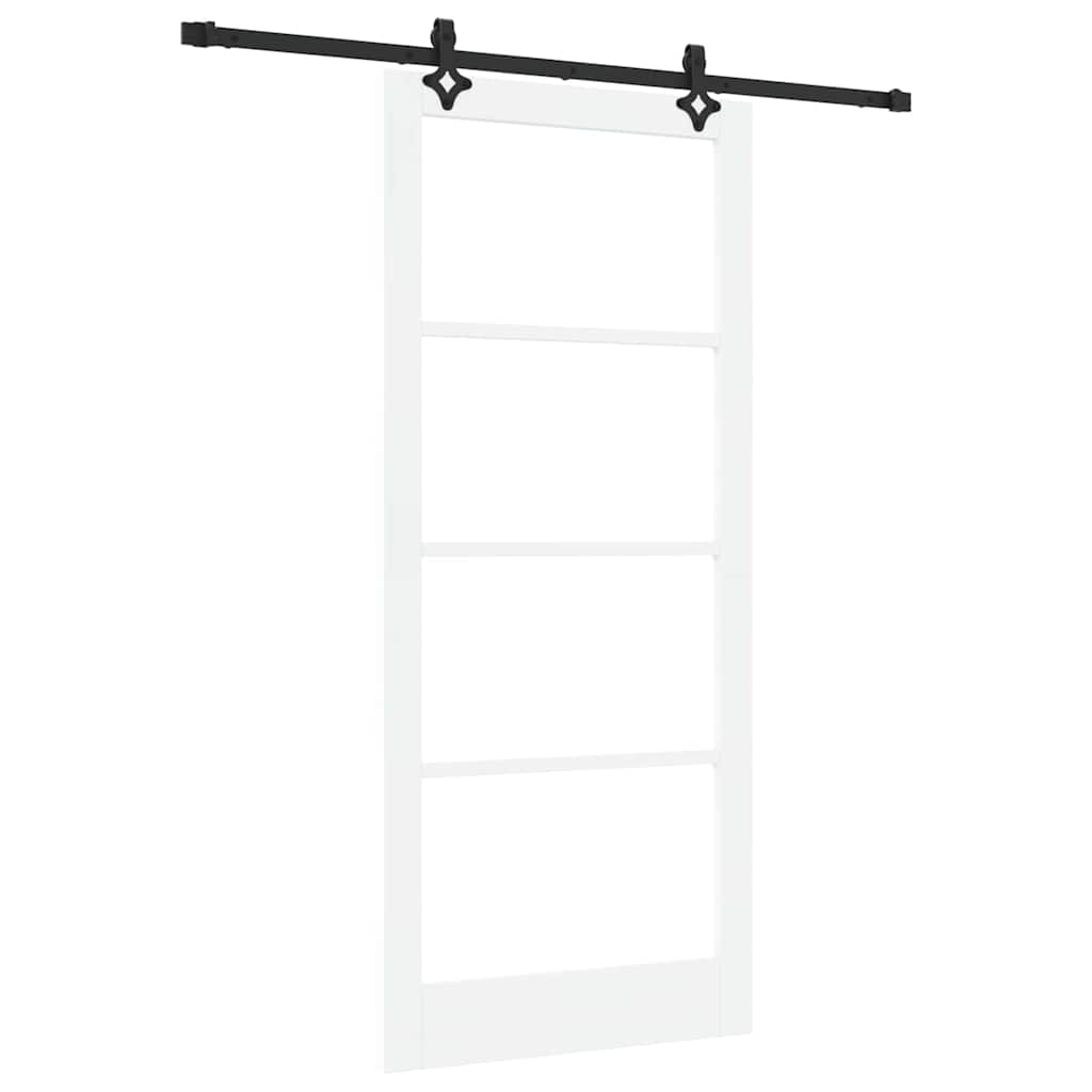 Klizna vrata ORKDAL Bijela i crna 93 x 211 cm