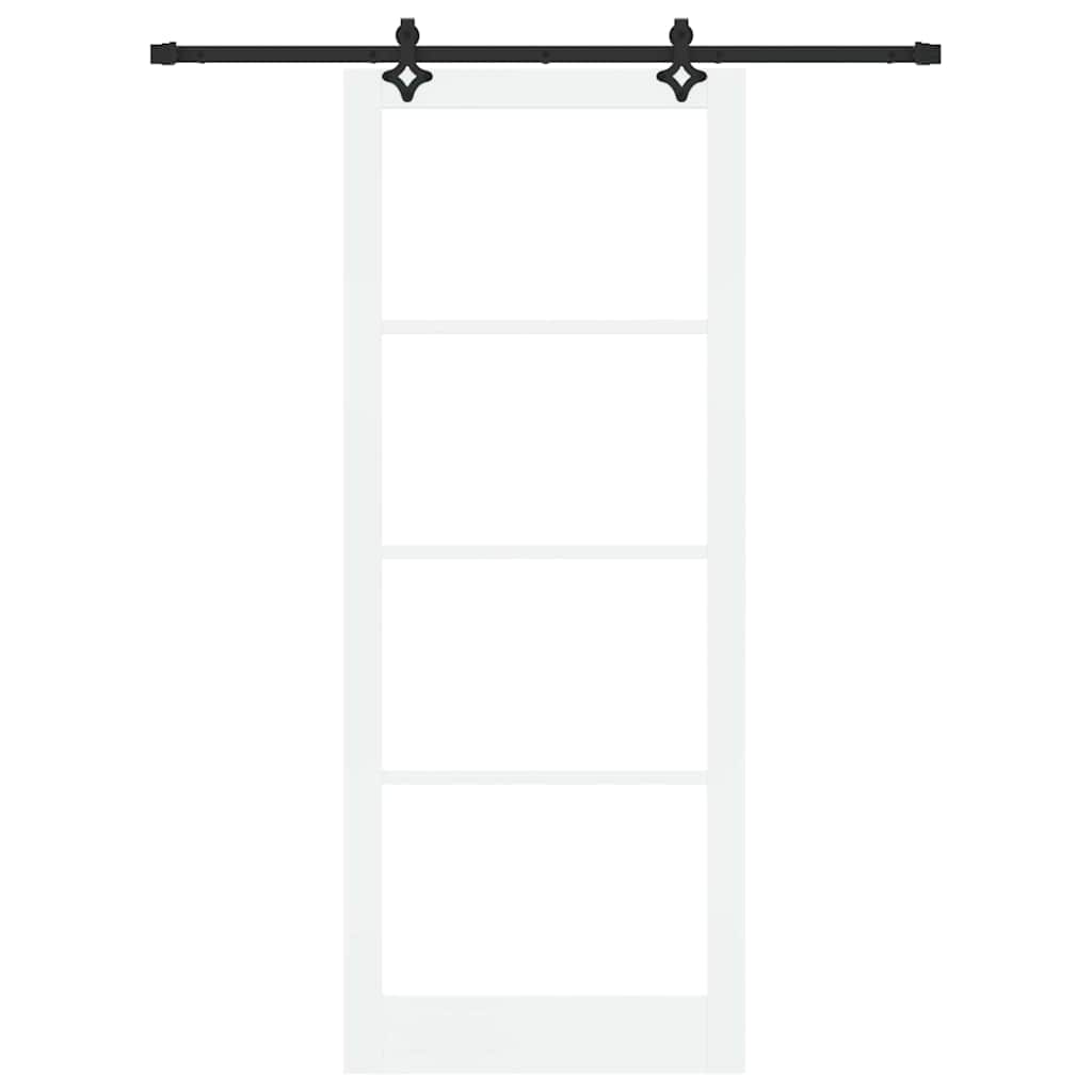 Klizna vrata ORKDAL Bijela i crna 93 x 232 cm