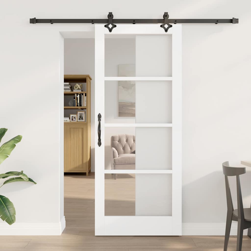 Klizna vrata ORKDAL Bijela i crna 83 x 202 cm