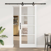 Klizna vrata ORKDAL 83 x 211 cm Masivna borovina i staklo