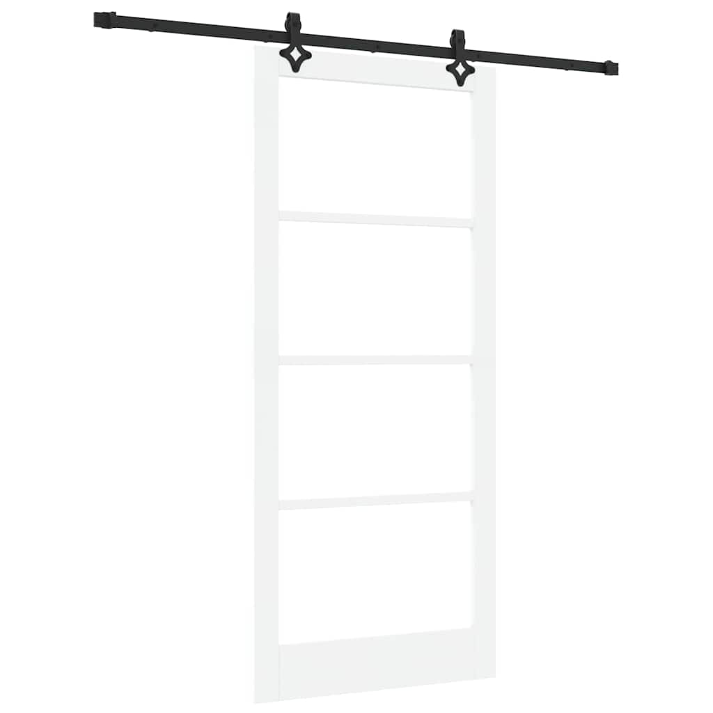 Klizna vrata ORKDAL Bijela i crna 93 x 211 cm
