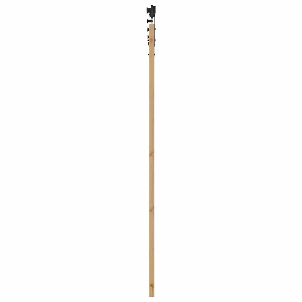 Klizna vrata Prirodna 93 x 202 cm Masivna borovina i staklo