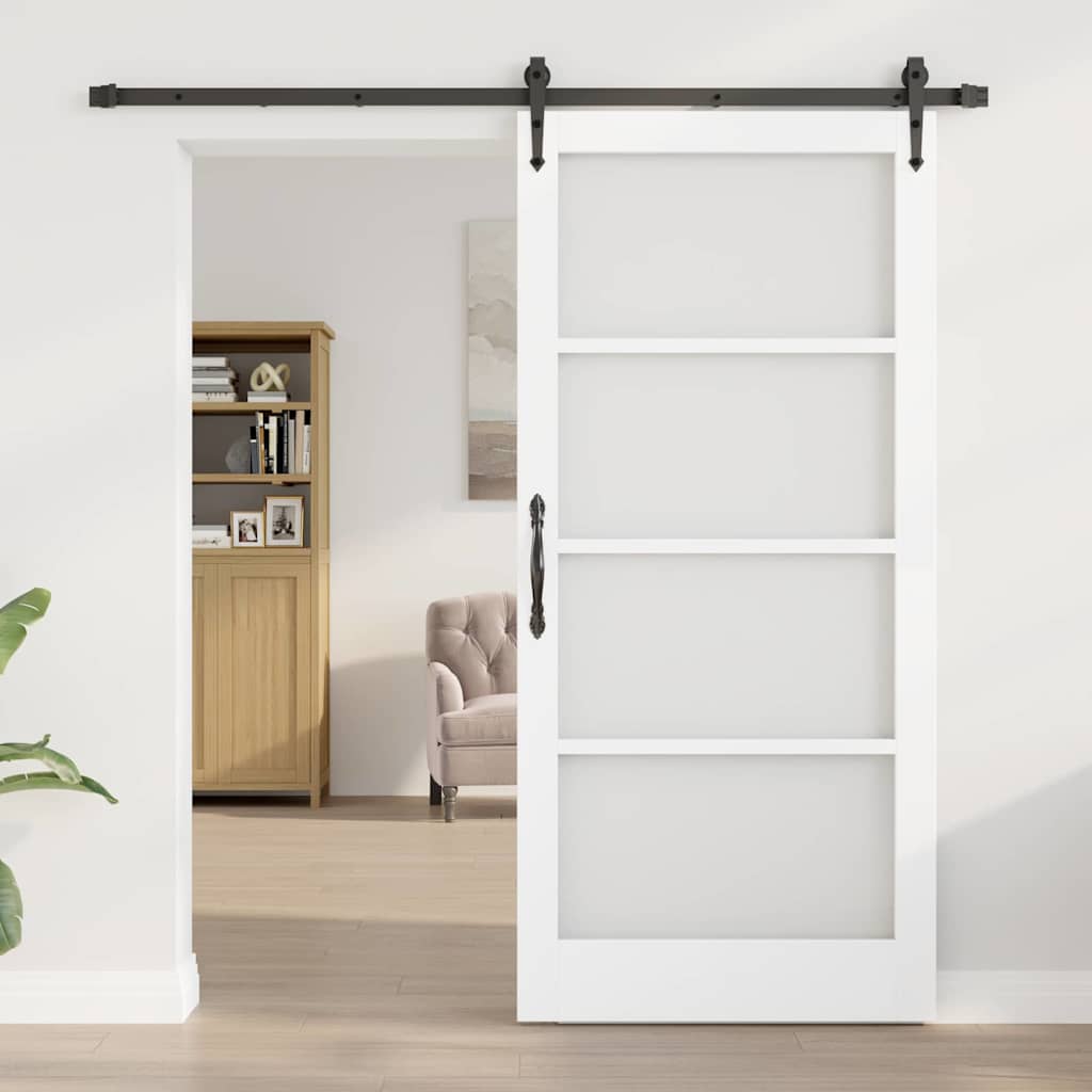 Klizna vrata Bijela i crna 93 x 202 cm