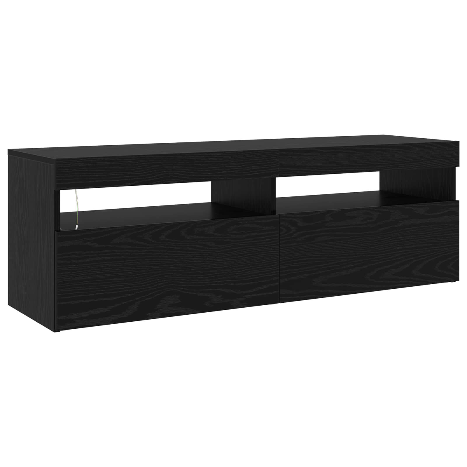 TV ormar 2 pcs Crni hrast 240 x 35 x 40 cm Konstruirano drvo