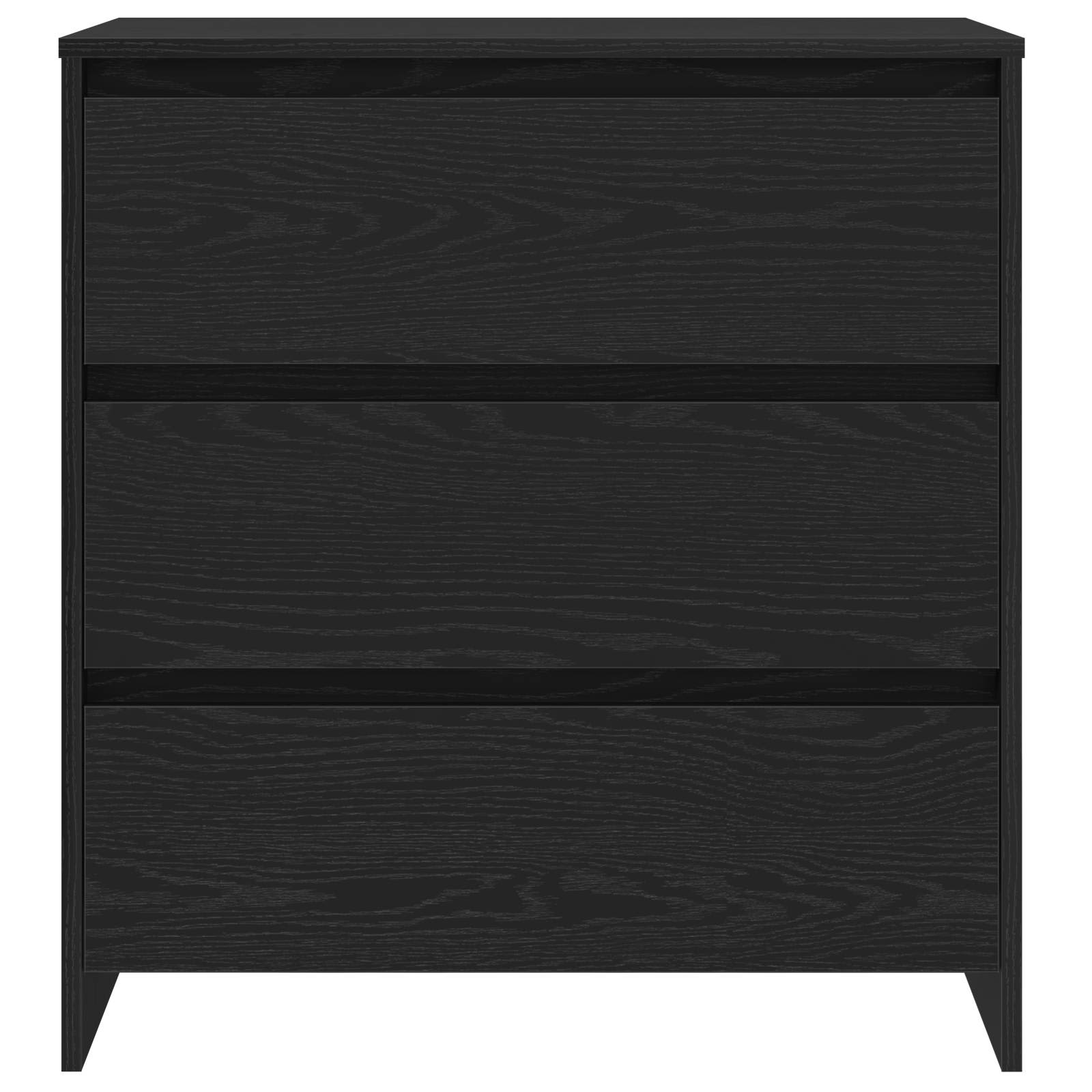 Kreveta s ladicama 3 pcs Crna 70 x 41 x 75 cm Konstruirano drvo