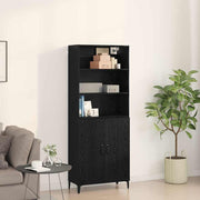Highboard Crni hrast 69,5 x 32,5 x 180 cm Konstruirano drvo