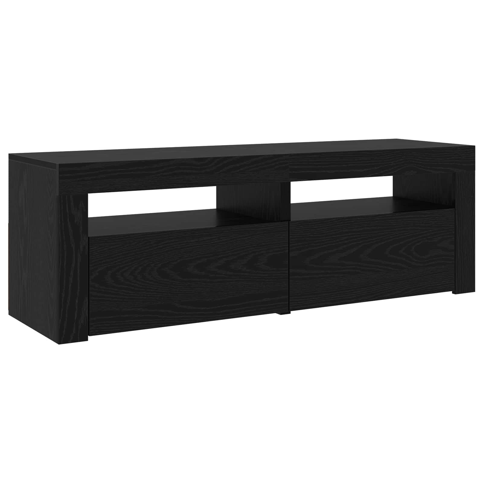 TV ormar 2 pcs Crni hrast 180 x 35 x 40 cm Konstruirano drvo