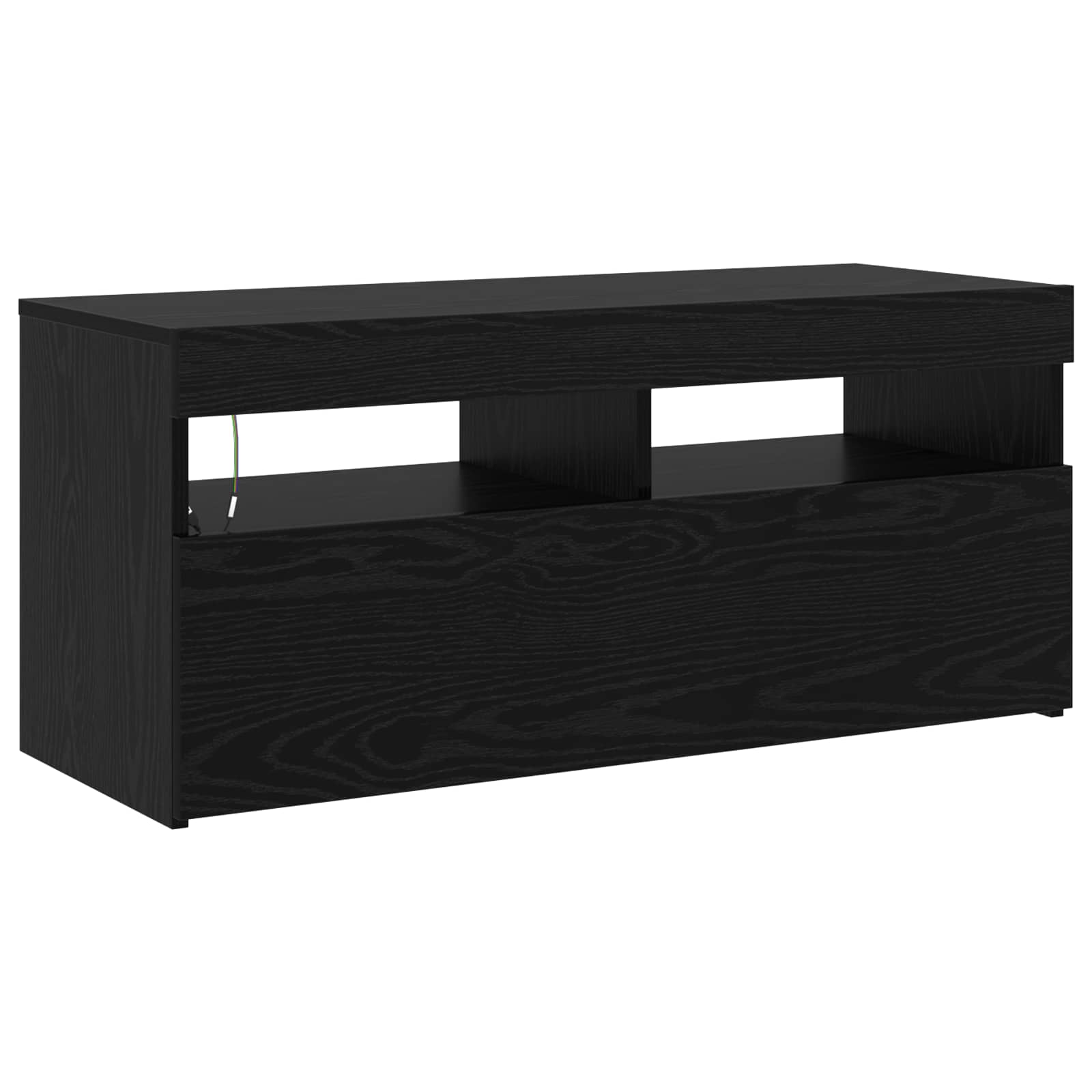 TV ormar 2 pcs Crni hrast 210 x 35 x 40 cm Konstruirano drvo