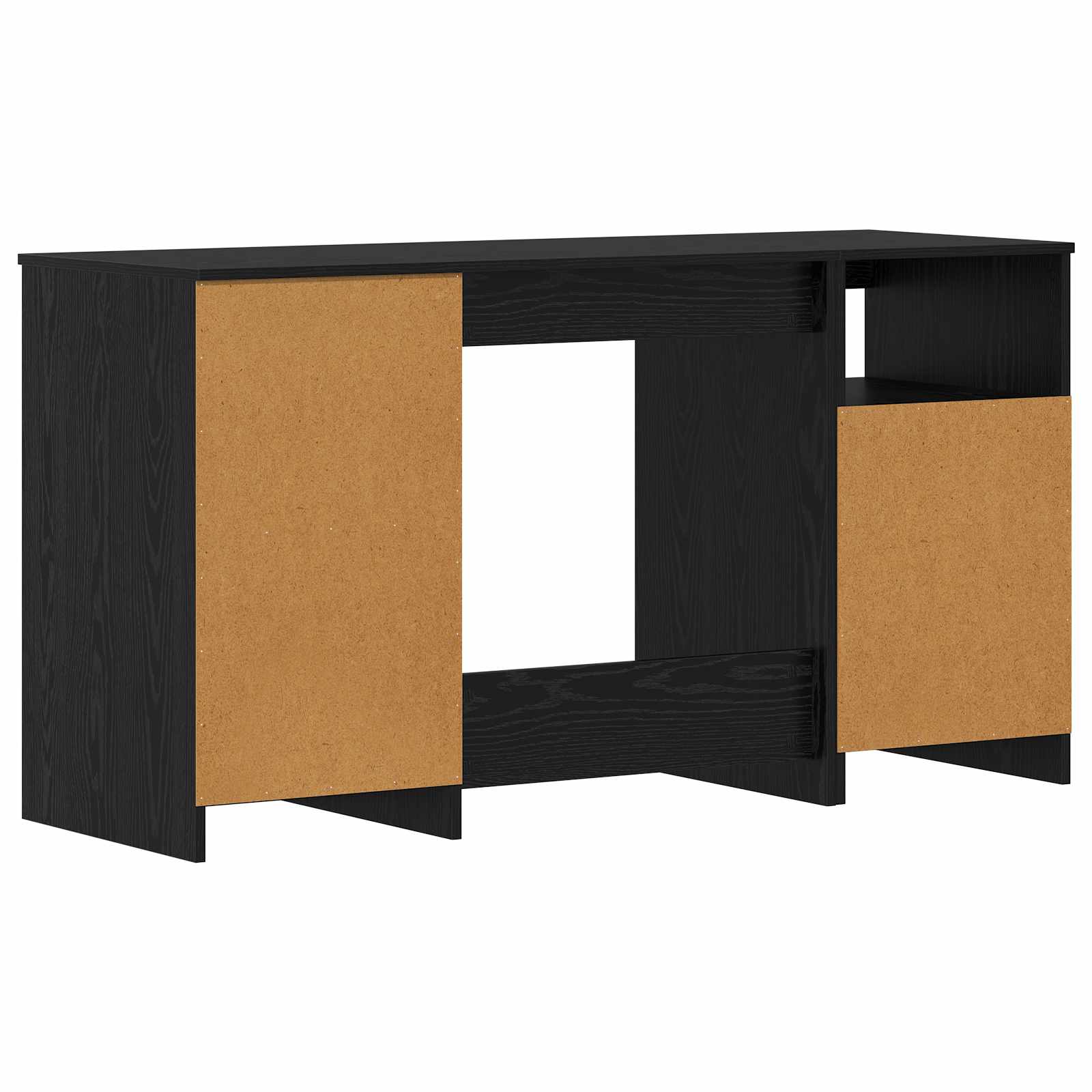 Stol 2 pcs Crni hrast 140 x 50 x 76 cm Konstruirano drvo